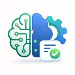 AI and machine learning solutions concept