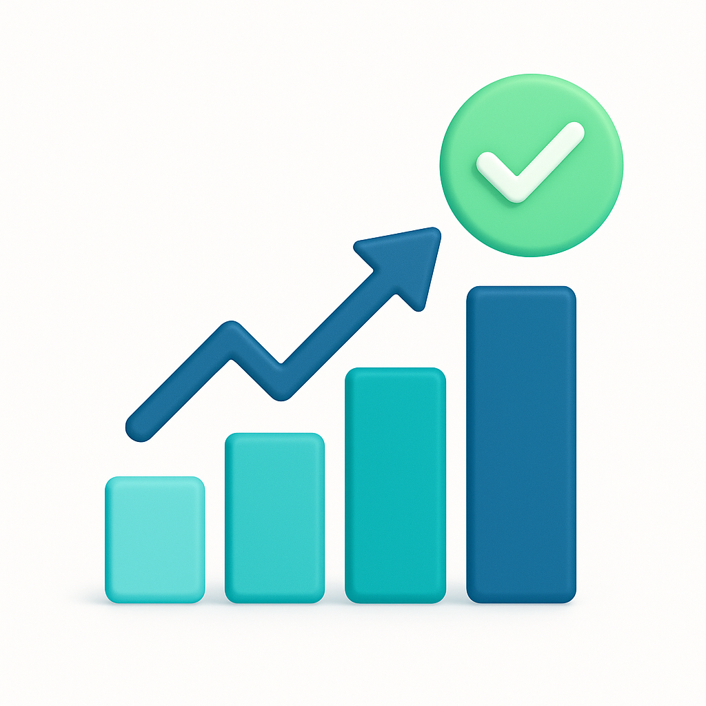 SEO ranking growth chart
